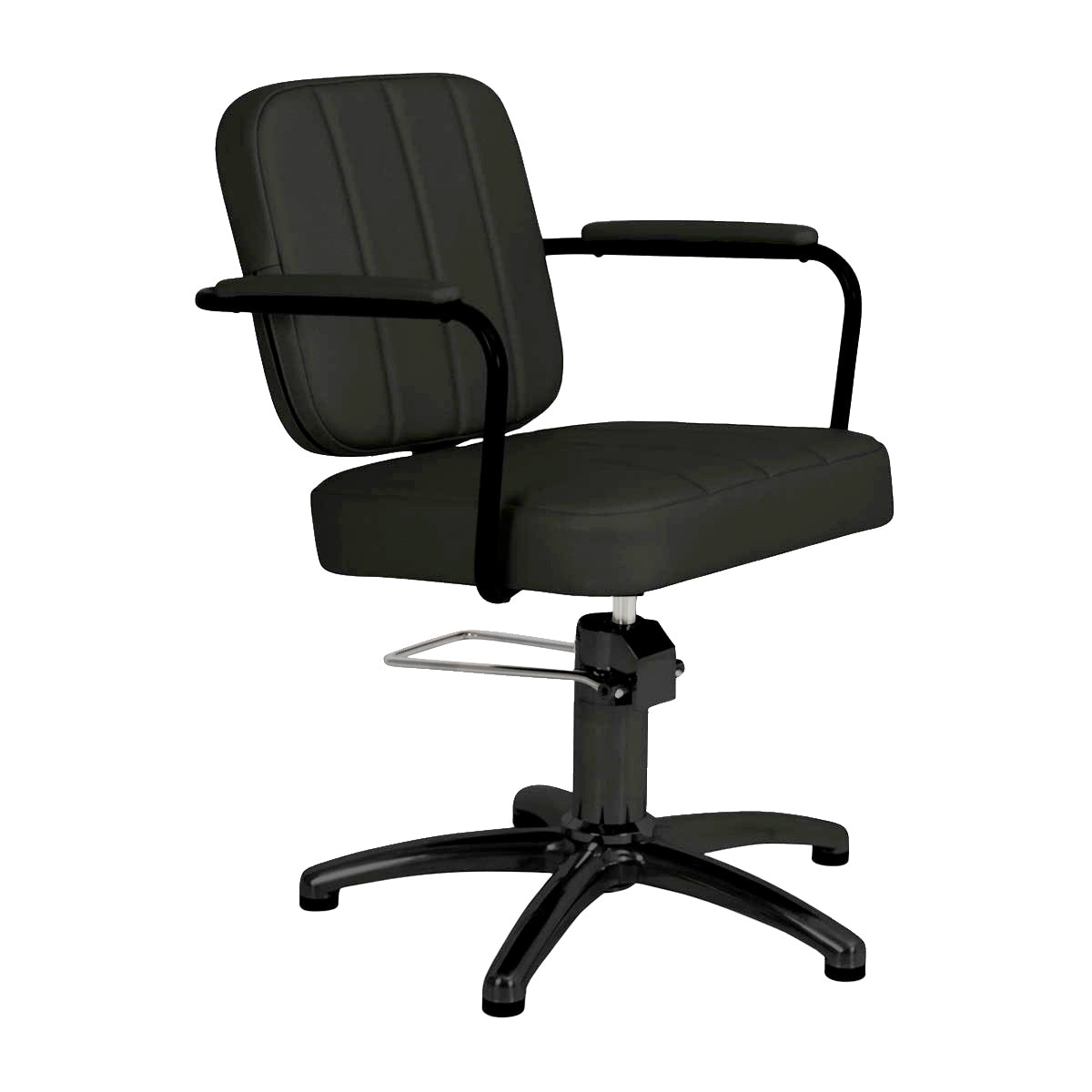 AVALON frisørstol m/sort krydsfod BLAC