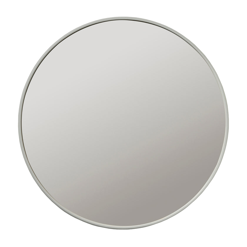BLOOM frisørspejl gråhvid Ø100cm m/LED og ramme