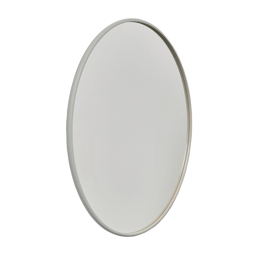 BLOOM frisørspejl gråhvid Ø100cm m/LED og ramme