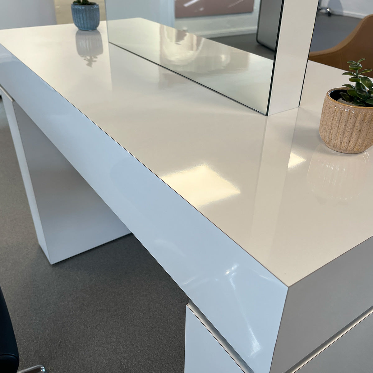 DEMO OASIS dobbeltkonsol 2P hvid højglans