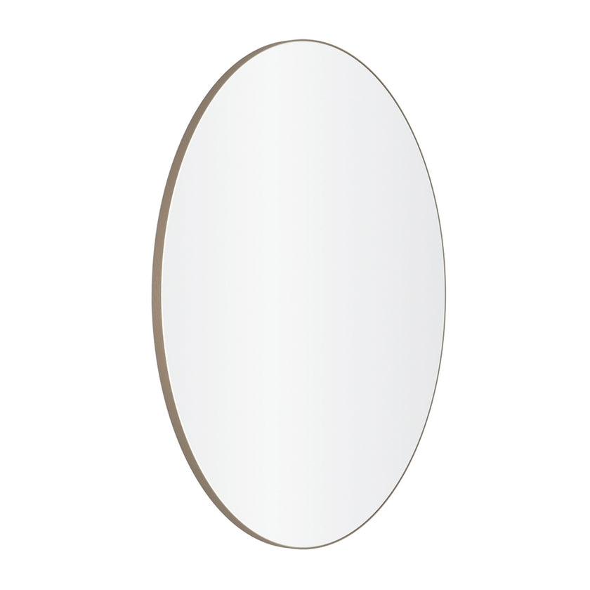 REFINE frisørspejl brun Ø100cm m/ramme