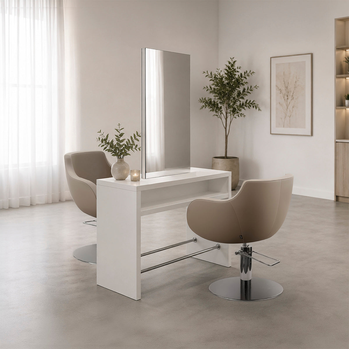 VANESSA double console matt white