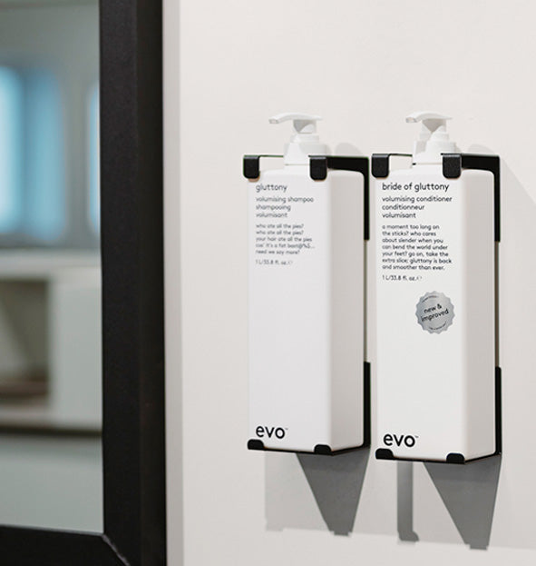 Shampoo holds 1 liter black H25xW8xD7.5