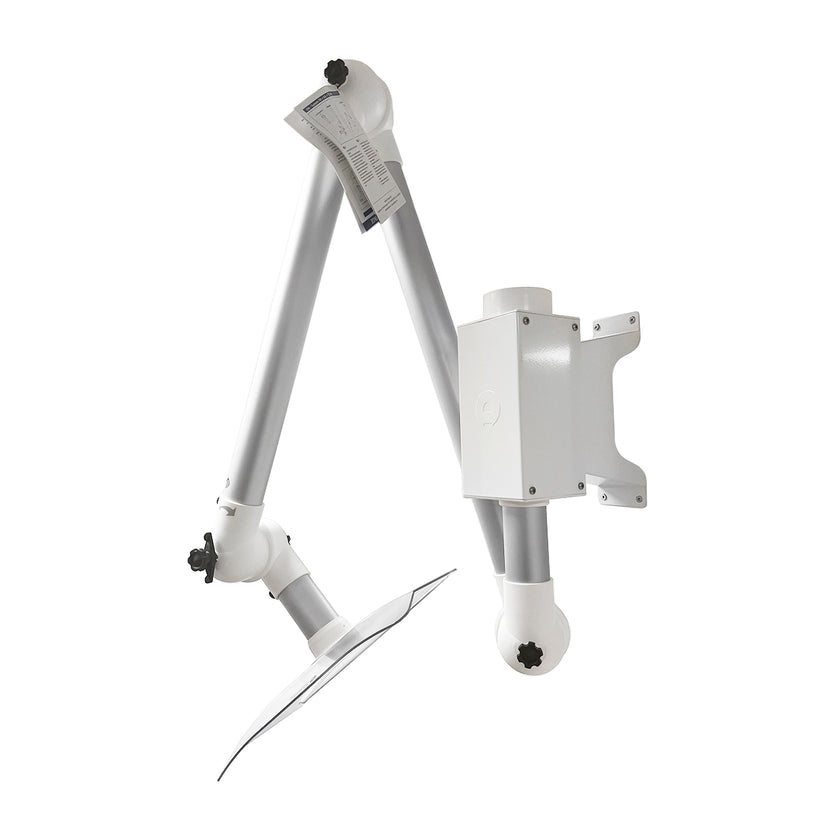 Extractor arm white-alu WALL 67-57 (50mm pipe)