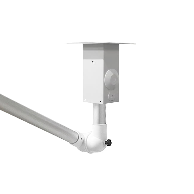 Udsugningsarm hvid-alu LOFT/LOFT 67-57 (50mm rør)