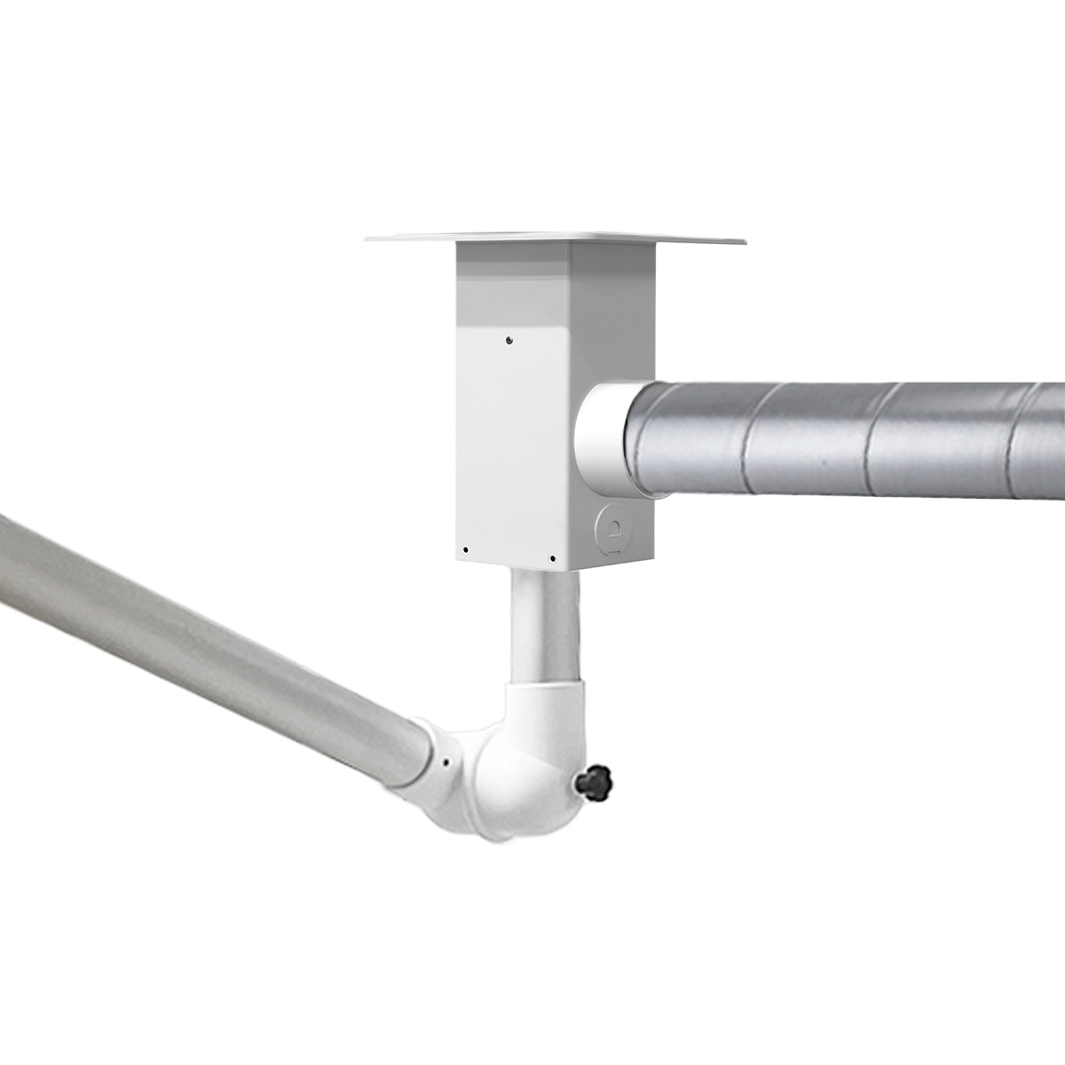 Udsugningsarm hvid - loft