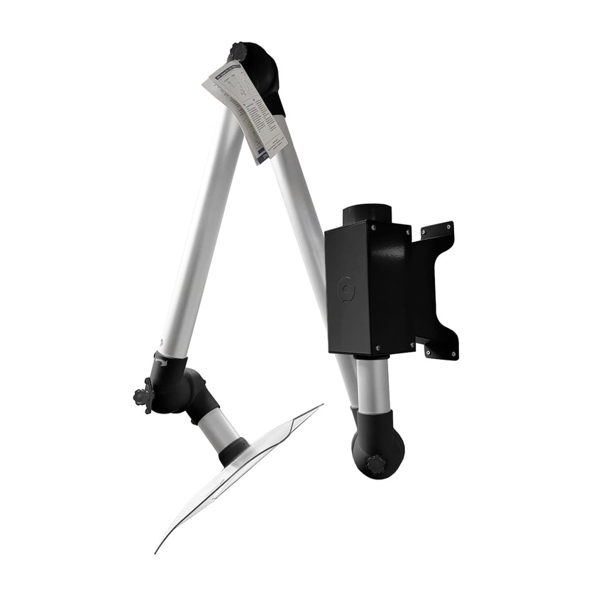 Extractor arm black-alu WALL 67-57 (50mm pipe)