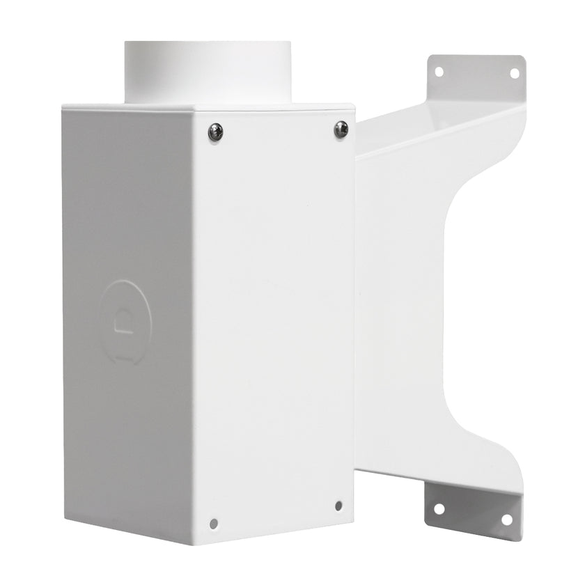 Wall bracket WHITE for extractor arm
 (for 80mm and 100mm pipes)