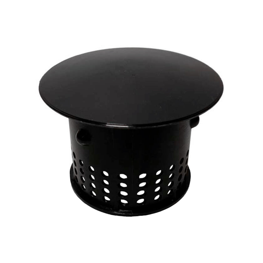 BS large hair strainer black plastic