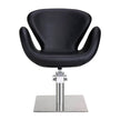 CHLOE hairdressing chair w/black round base BL