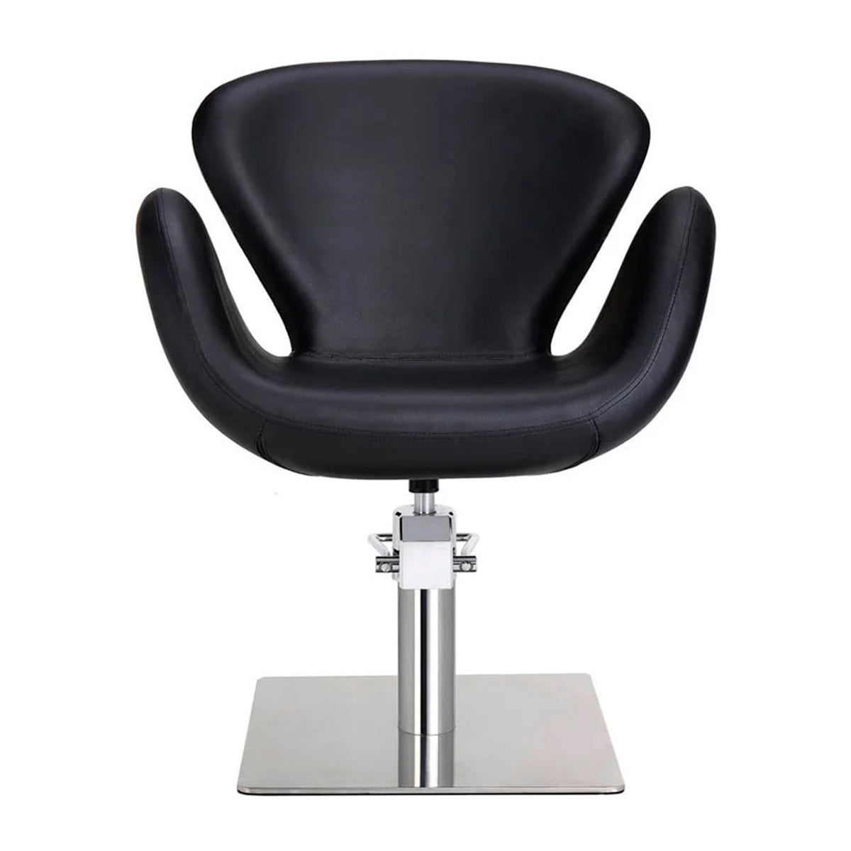 CHLOE hairdressing chair w/black round base BL