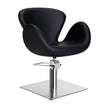 CHLOE hairdressing chair w/black round base BL