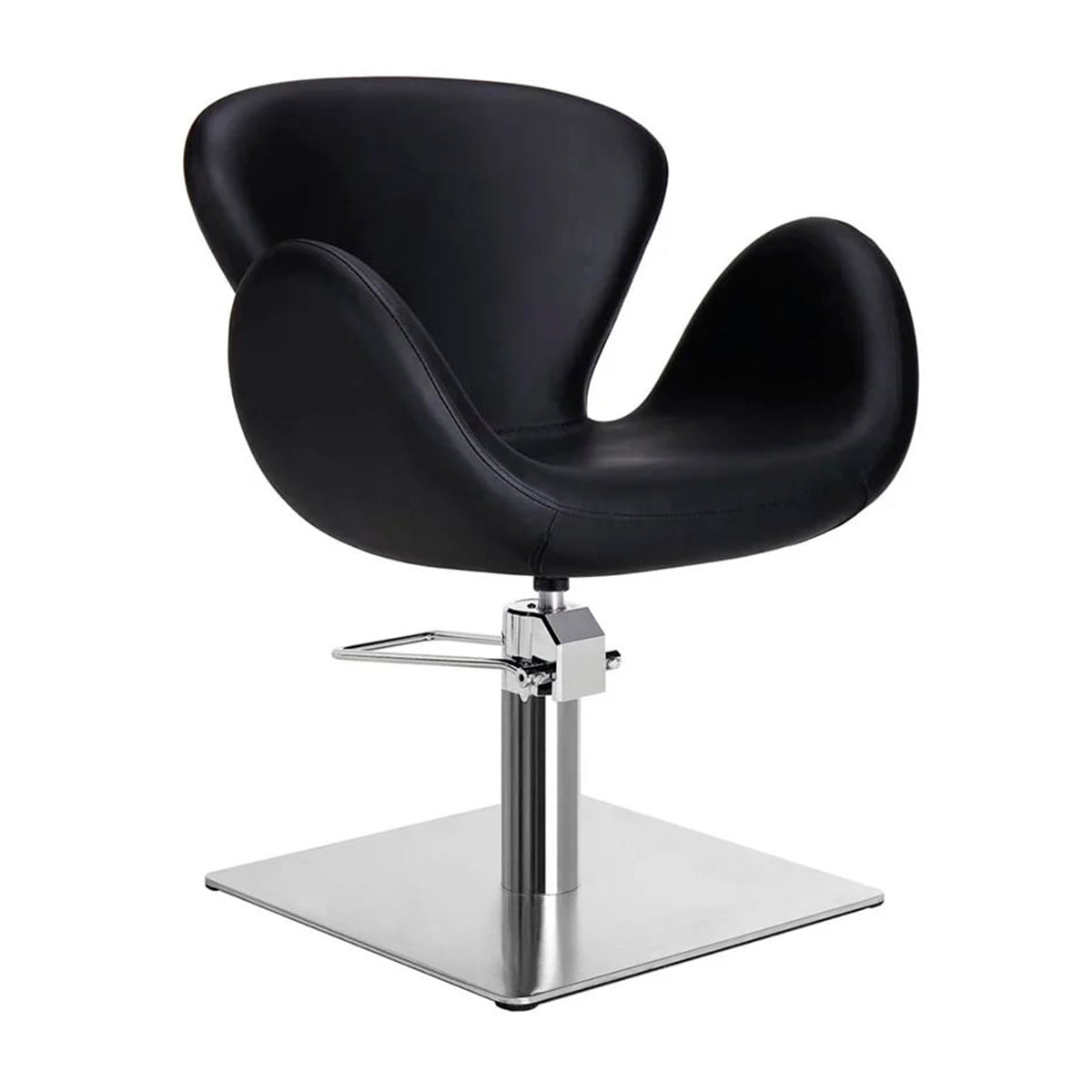 CHLOE hairdressing chair w/black round base BL