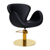 CHLOE hairdressing chair w/black round base BL