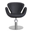 CHLOE hairdressing chair w/black round base BL