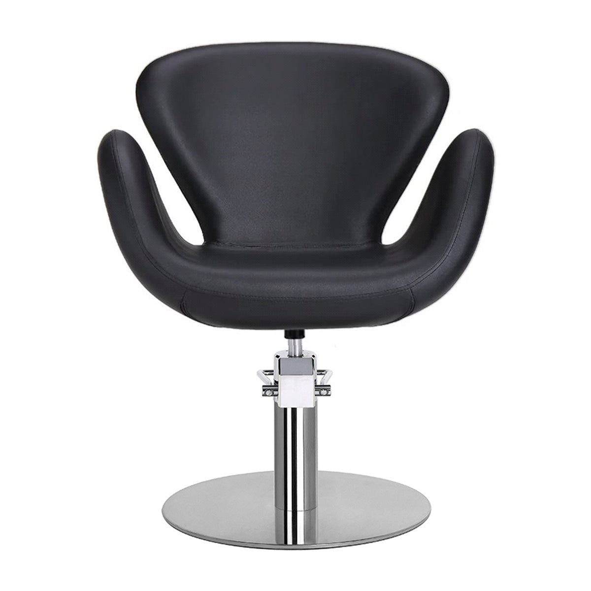 CHLOE hairdressing chair w/black round base BL