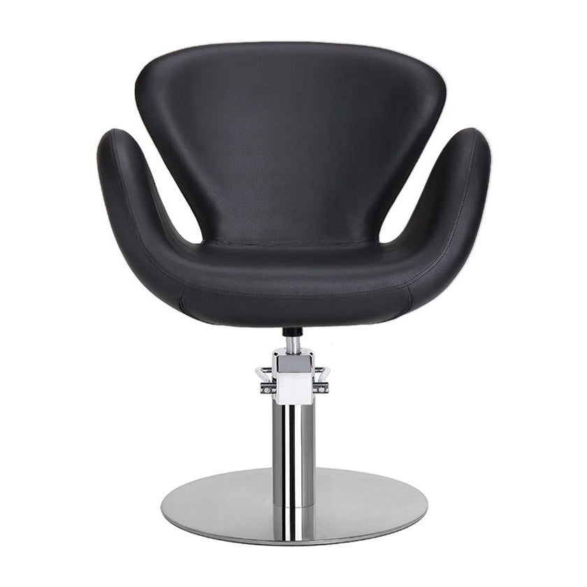 CHLOE hairdressing chair w/black round base BL