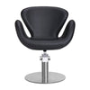 CHLOE hairdressing chair w/black round base BL