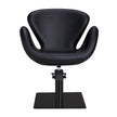 CHLOE hairdressing chair w/black round base BL
