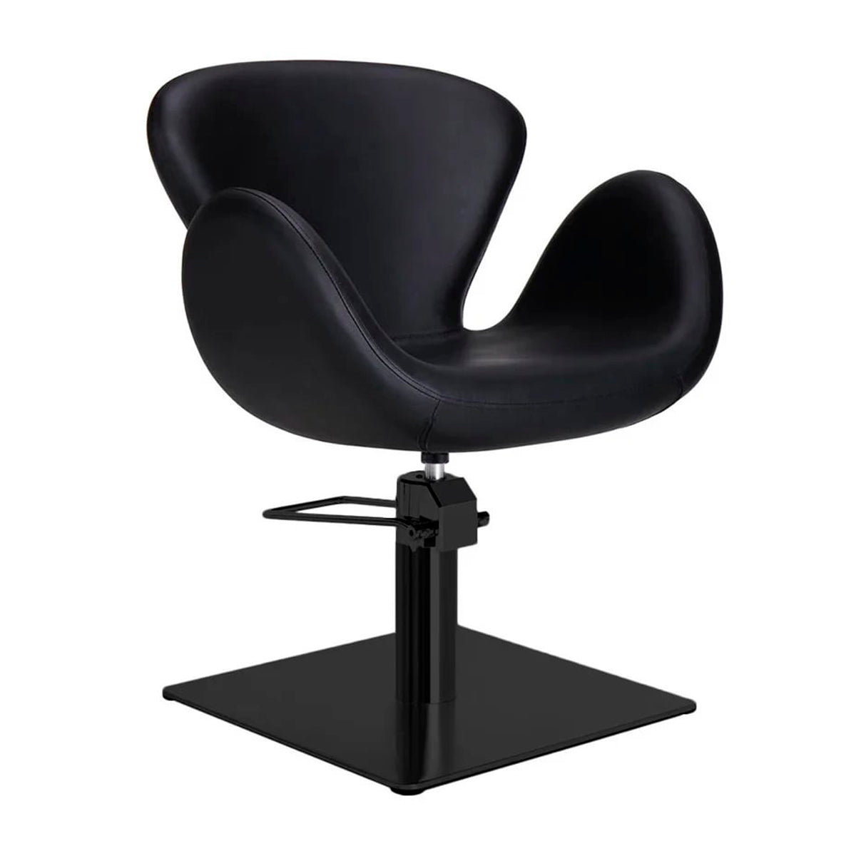 CHLOE hairdressing chair w/black round base BL