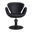 CHLOE hairdressing chair w/black round base BL