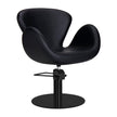 CHLOE hairdressing chair w/black round base BL