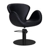 CHLOE hairdressing chair w/black round base BL