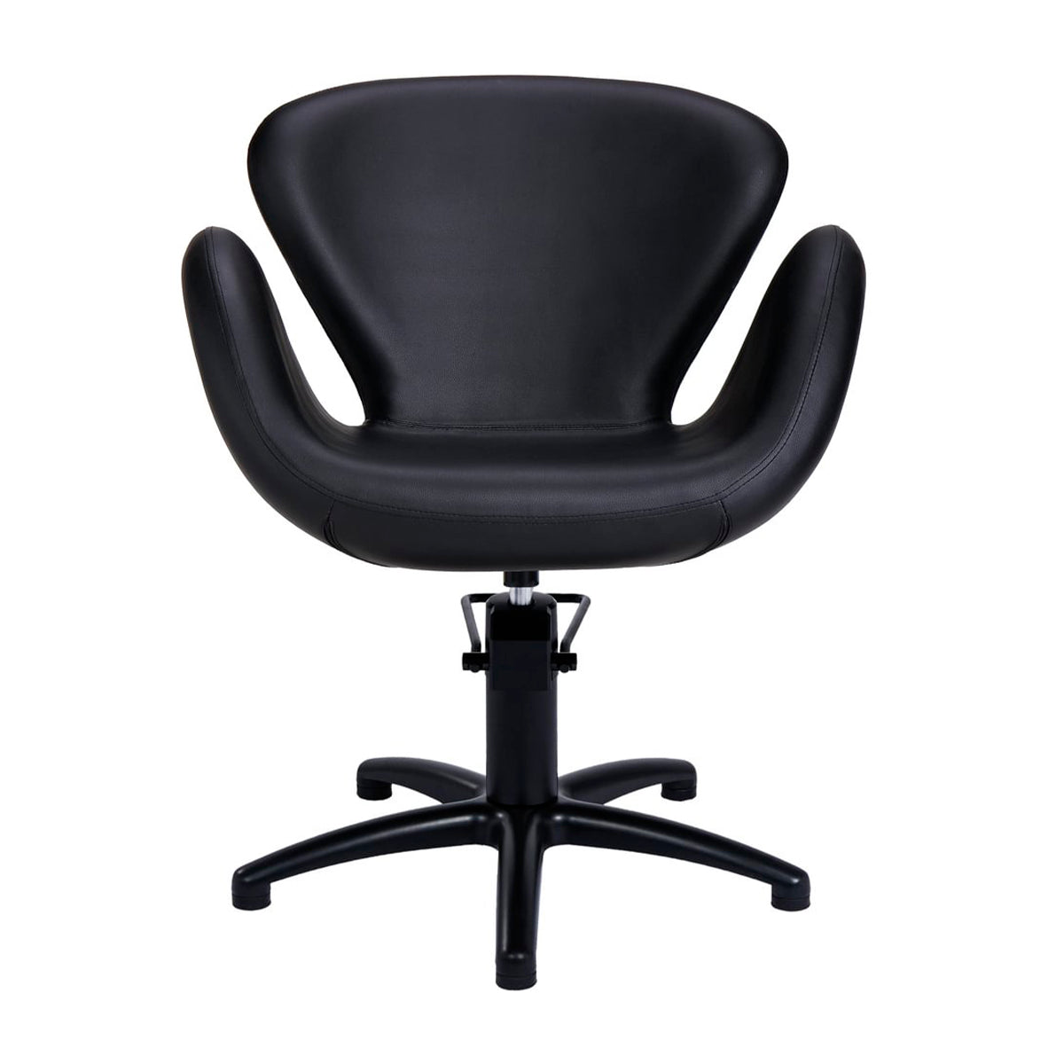 CHLOE hairdressing chair w/black round base BL