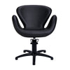 CHLOE hairdressing chair w/black round base BL