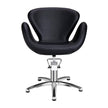 CHLOE hairdressing chair w/black round base BL