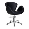 CHLOE hairdressing chair w/black round base BL