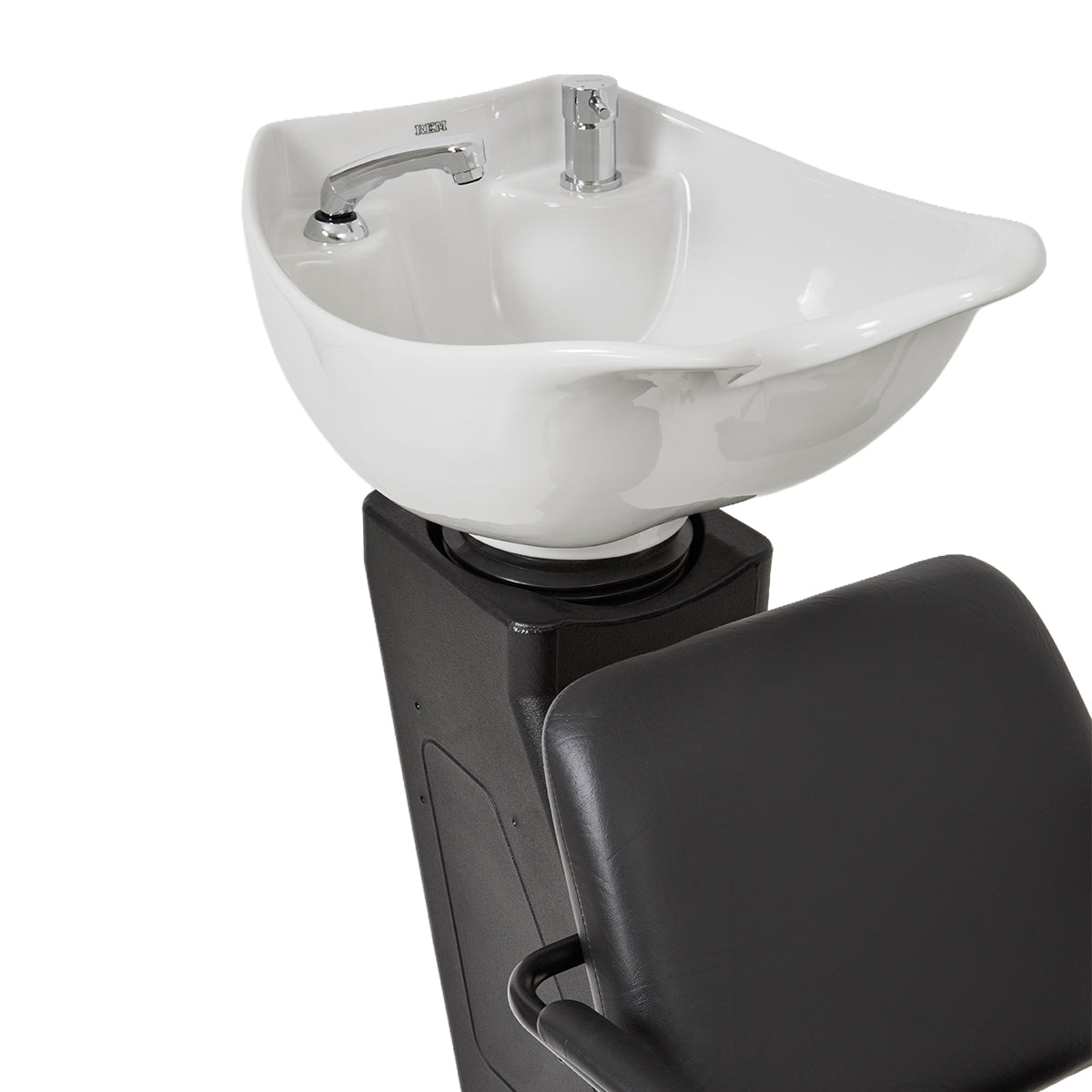 WILLOW washstand black w/white basin