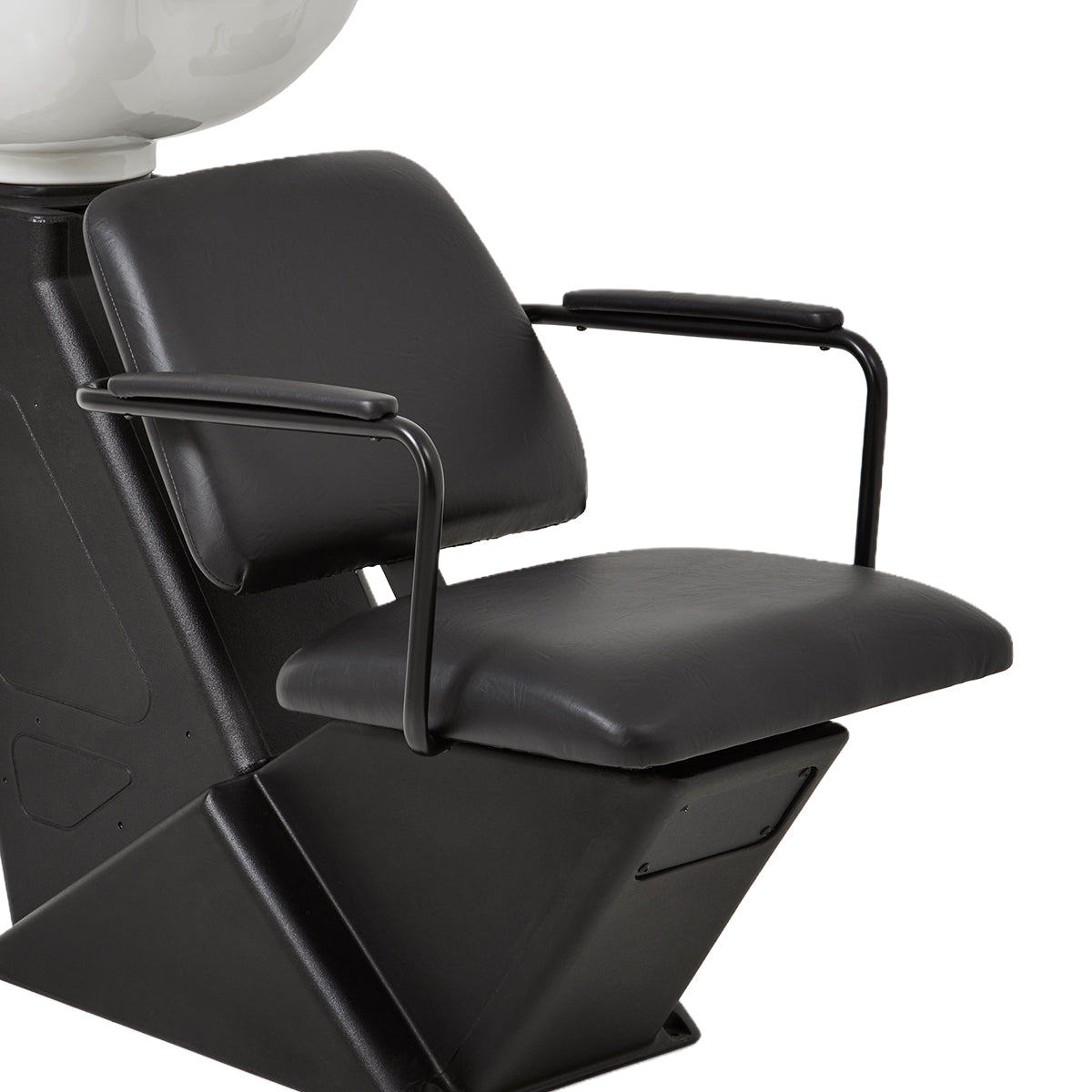 WILLOW washstand black w/white basin