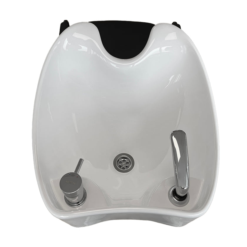 WILLOW washstand black w/white basin