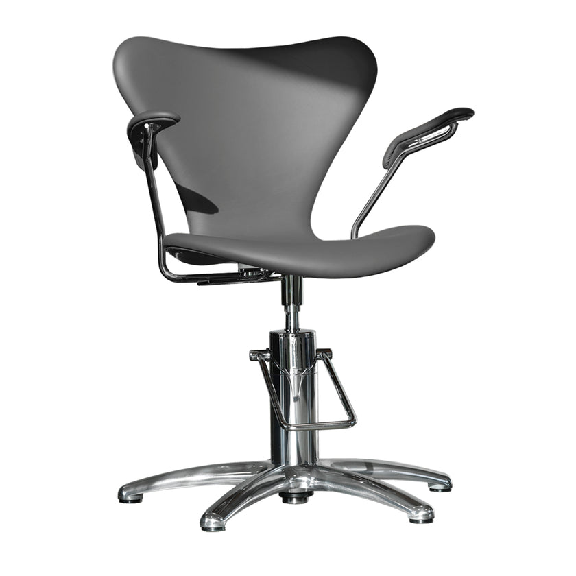 ARNE JACOBSEN SEVEN barber chair BLACK w/alm cross base