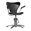 ARNE JACOBSEN SYVER frisørstol SORT m/alm krydsfod