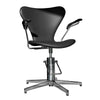 ARNE JACOBSEN SYVER frisørstol SORT m/smal krydsfod
