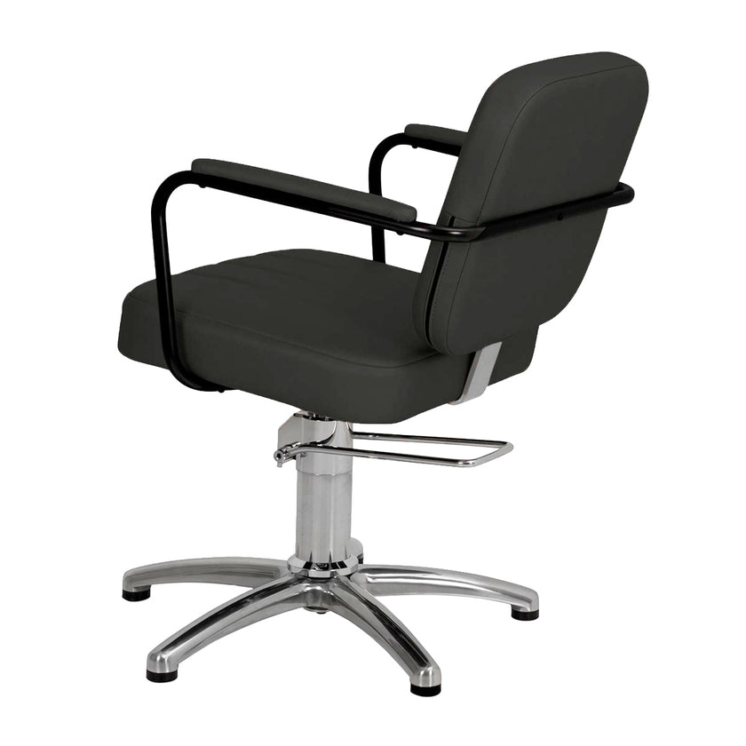 AVALON barber chair w/black cross base BLAC