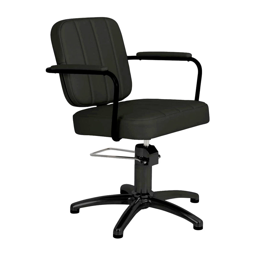 AVALON barber chair w/black cross base BLAC
