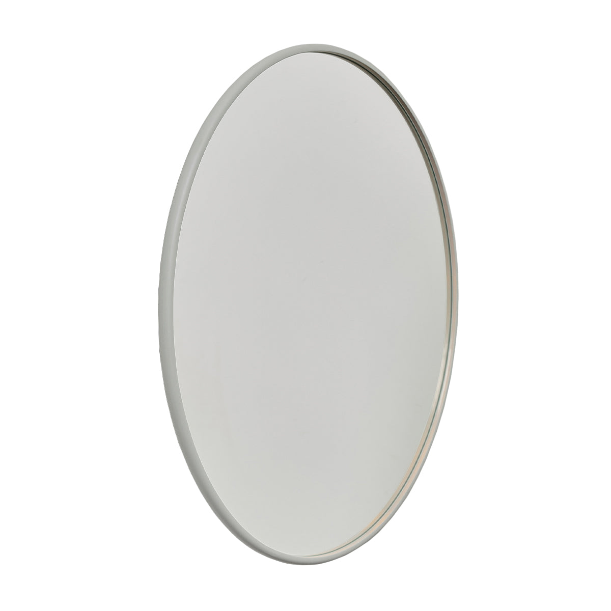 BLOOM frisørspejl gråhvid Ø100cm m/LED og ramme