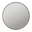 BLOOM frisørspejl sort Ø100cm m/LED og ramme