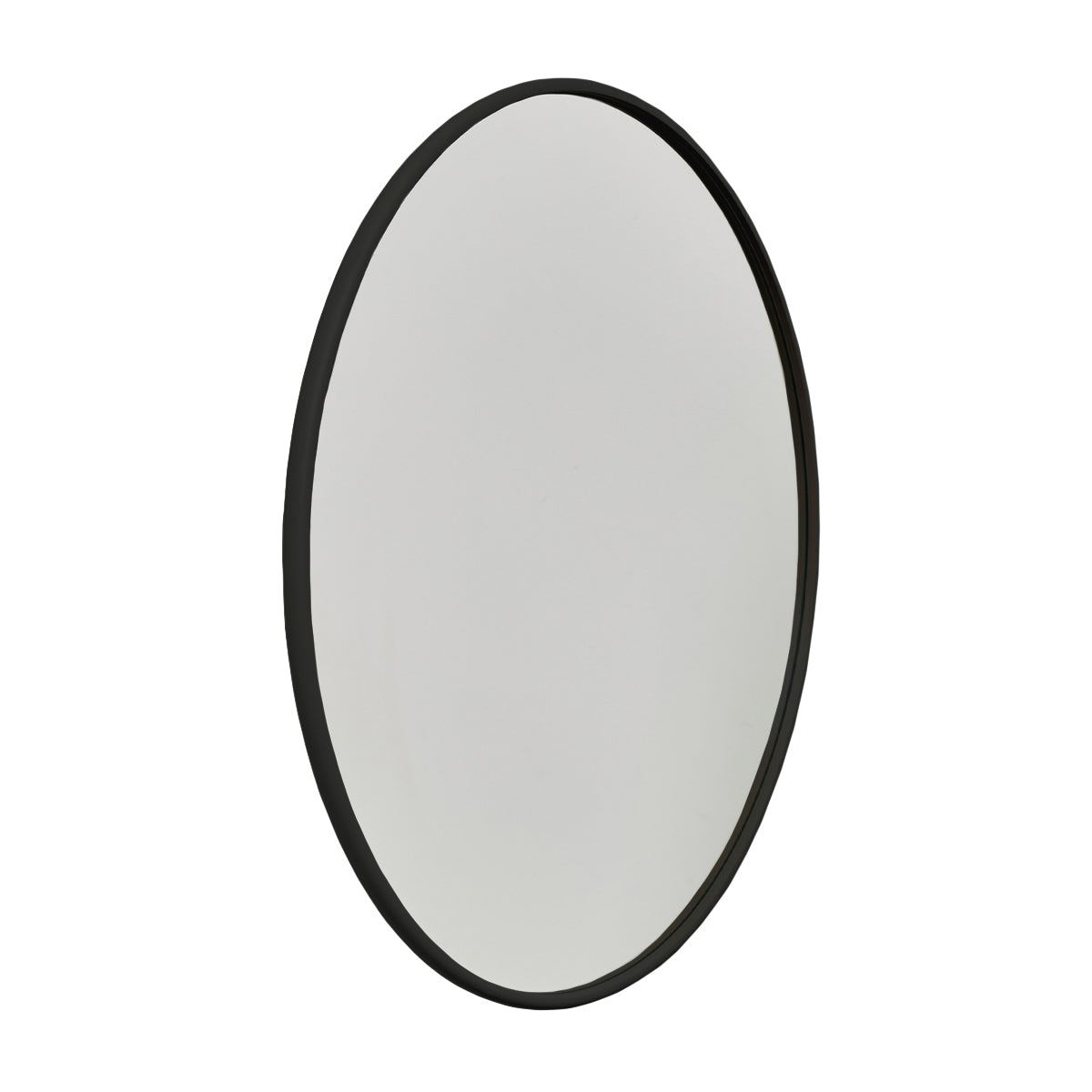 BLOOM frisørspejl sort Ø100cm m/LED og ramme