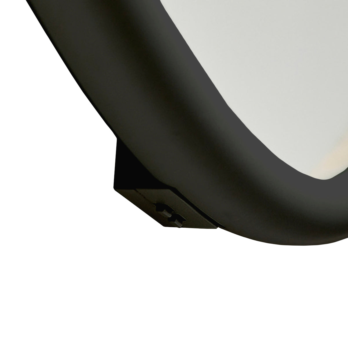 BLOOM frisørspejl sort Ø100cm m/LED og ramme
