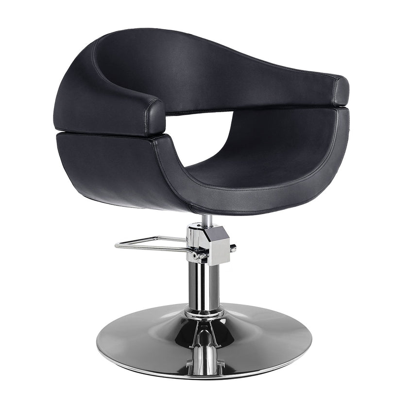BERTIE barber chair black w/round base