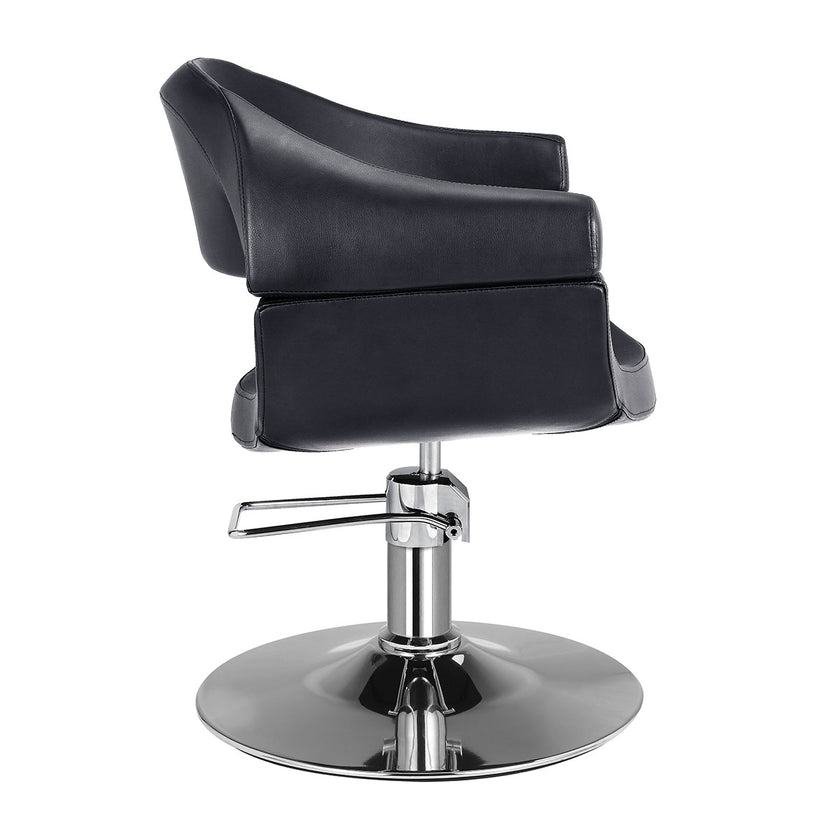 BERTIE barber chair black w/round base