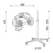 BLACK SPACE thermostimulator analog gulvmodel
2 hastigheder, 4 ben