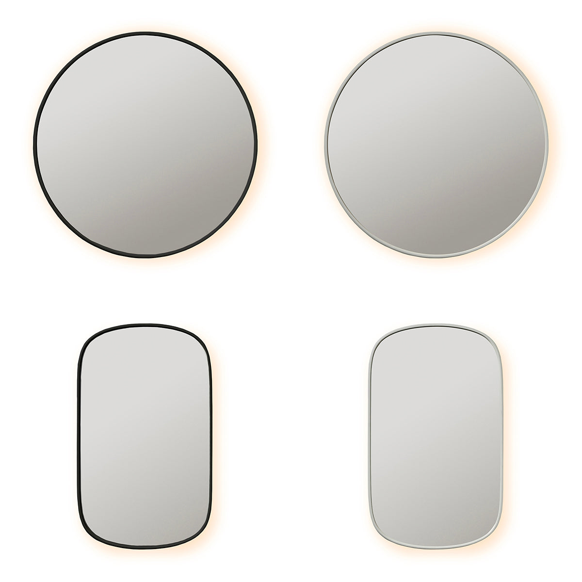 BLOOM hairdressing mirror w/LED and frame