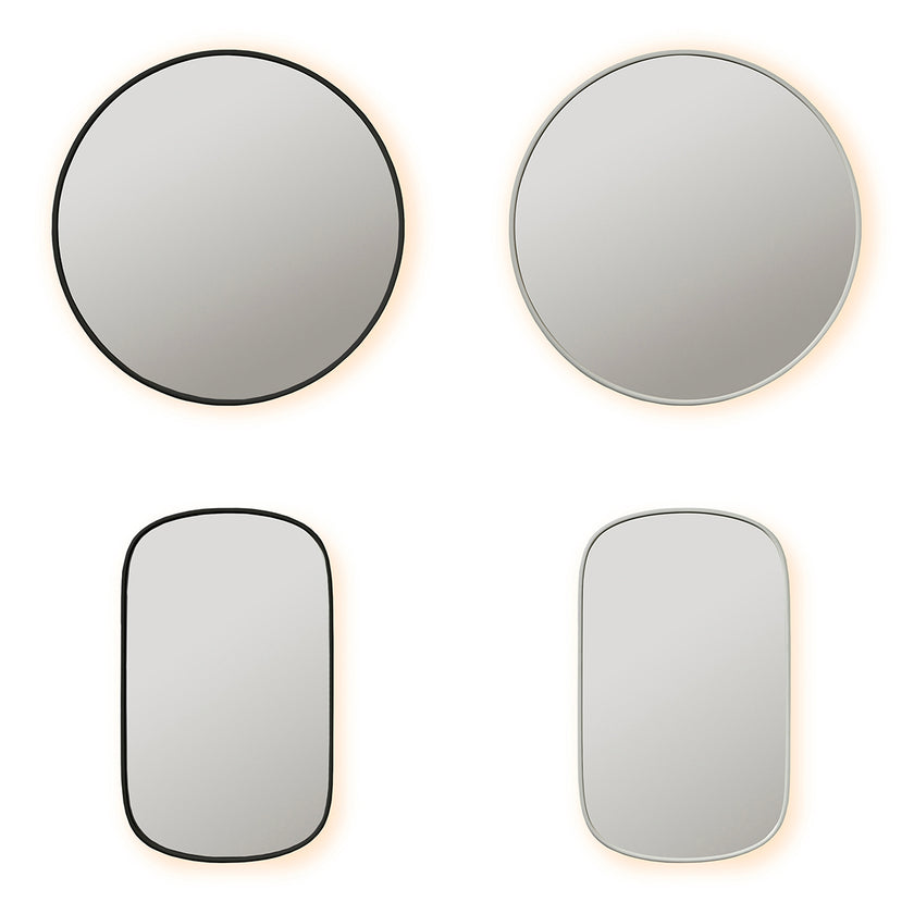 BLOOM hairdressing mirror w/LED and frame