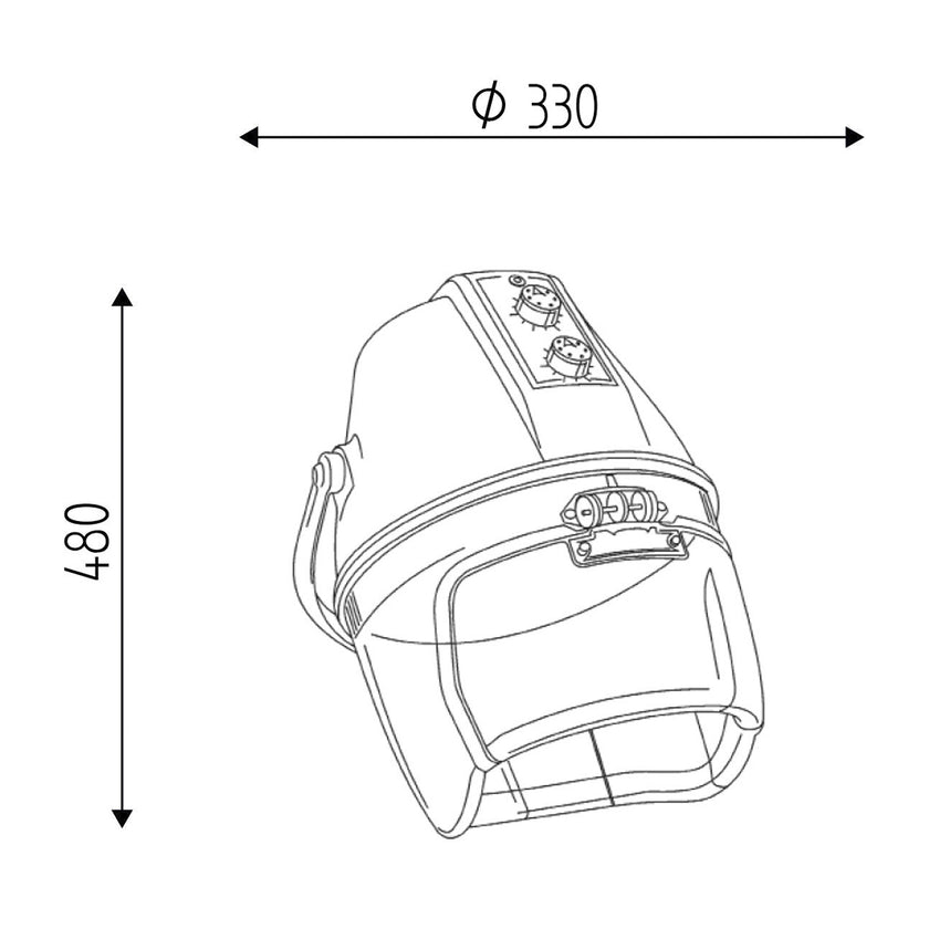 BLOW drying hood white/white wall model
 2 speeds