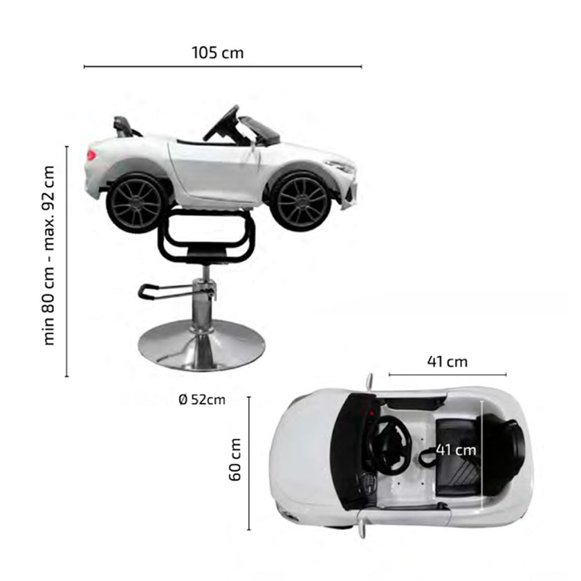 BONO children's chair white w/plate base